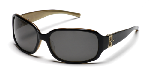 SMITH AUDREY BLACK-GOLD/GRAY SUNGLASSES