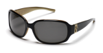 SMITH AUDREY BLACK-GOLD/GRAY SUNGLASSES