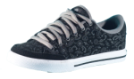 CIRCA AL50 BLACK SHOE WITH GREY PAISLEY PRINT