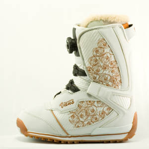 VANS WOMEN'S KIRA BOA SNOWBOARD BOOTS WHITE/ROSE