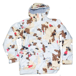 BILLABONG WOMEN'S ANNIE B. WHITE BUTTERFLY CAMO JACKET