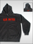 CAPITA VOODOO ZIP HOODIE IN CHARCOAL