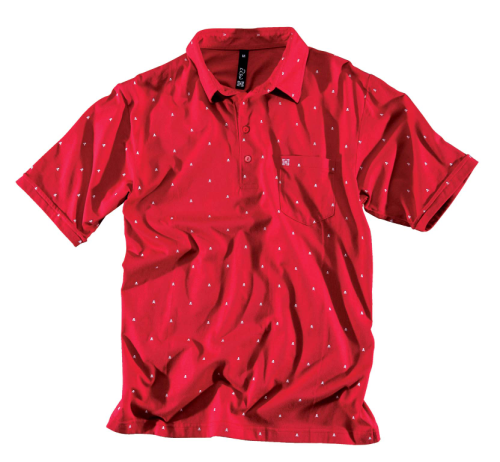 KR3W EE CHOPPER KNIT POLO SHIRT RED