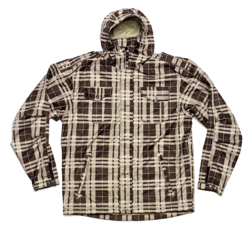 SESSIONS REBELLN JACKET HERSHEY & KHAKI PLAID