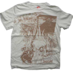 AMBIGUOUS CRUX MTN T SHIRT IN WHITE