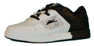 LAKAI BIEBEL WHITE/BLACK LEATHER SHOE