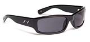 HOVEN HIGHWAY SUNGLASSES BLACK GLOSS/GREY LENS