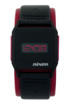 NIXON ATOM DL WATCH ALL BLACK/RED