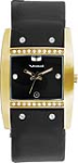 VESTAL HEIRESS LEATHER BROWN/GOLD/BLACK WATCH