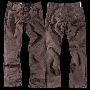 KR3W EE SLIMS TWILL BROWN PANTS