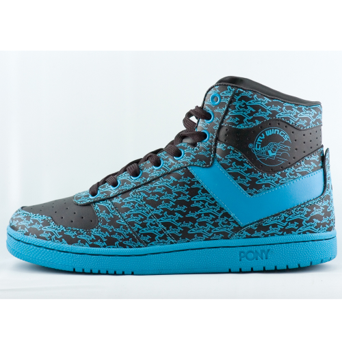 NEFF/PONY CITY WINGS TEAL/BLACK SHOE