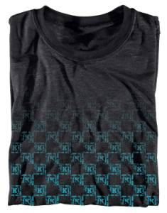 KR3W CHECKERFADE VINTAGE T-SHIRT IN BLACK