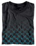 KR3W CHECKERFADE VINTAGE T-SHIRT IN BLACK