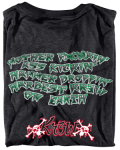 KR3W EE MOTELY KREW T-SHIRT IN BLACK