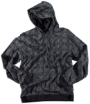KR3W ORNATE LITE HOODED SWEATSHIRT IN BLACK