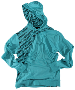 KR3W ROCKSHOW LITE HOODED SWEATSHIRT IN TEAL