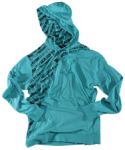 KR3W ROCKSHOW LITE HOODED SWEATSHIRT IN TEAL
