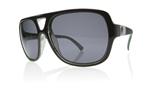 ELECTRIC BICKLE SUNGLASSES WITH BLACK AND GREEN CHECKERED FRAMES AND A GREY LENS