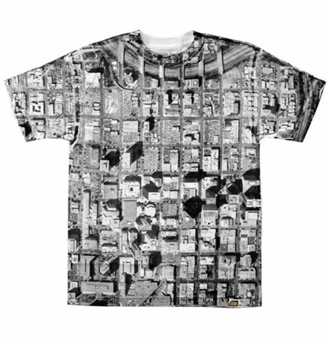 A# SATCOM T-SHIRT IN WHITE