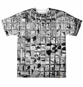 A# SATCOM T-SHIRT IN WHITE