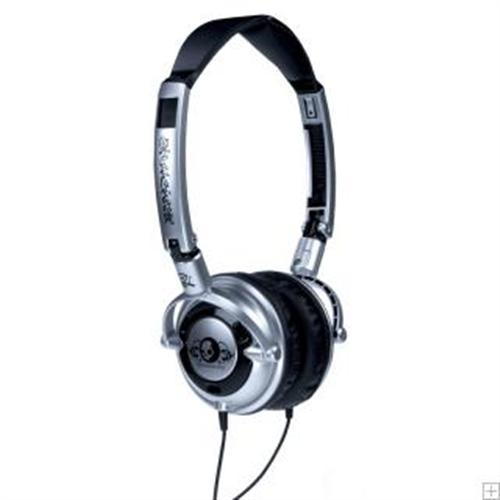 SKULLCANDY LOWRIDER HEADPHONES IN BLACK/SILVER