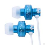 SKULLCANDY FULL METAL JACKET EARBUDS IN METALIC BLUE
