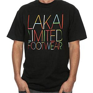 LAKAI BENTON T-SHIRT IN BLACK