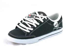 CIRCA AL50 SHOES IN BALCK/WHITE SKULLS
