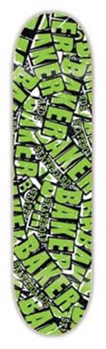 BAKER MARKER MESS GREEN SKATEBOARD DECK