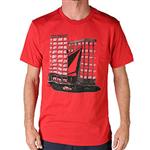 VOLCOM MITCHELL FROELICH FA SHORT SLEEVE SLIM T-SHIRT IN ORANGE RED