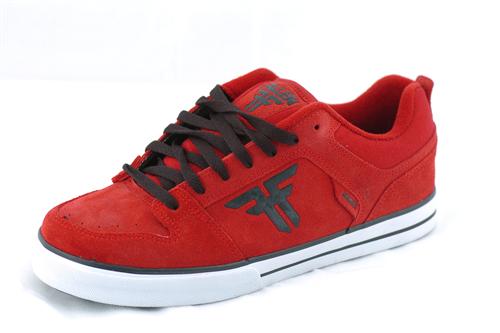FALLEN REVOLVER VULC SHOE IN RED AND BLACK