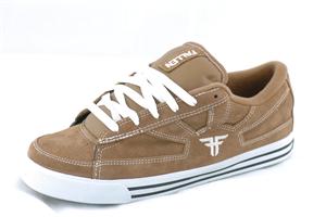 FALLEN RISING SUN SHOE IN MEDIUM BROWN AND WHITE