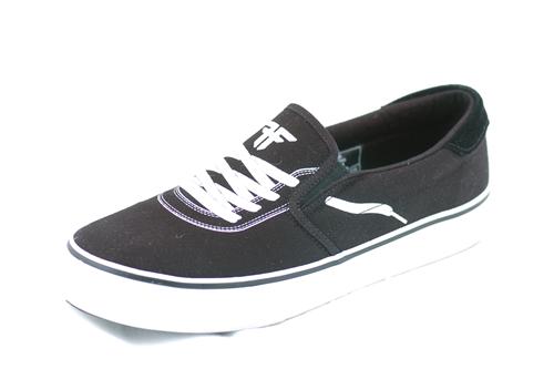 FALLEN LOKER SLIP-ON SHOE IN BLACK,WHITE, AND LACE UP