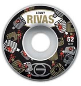 GOLD WILD STYLE RIVAS SIGNATURE WHEELS IN 52MM