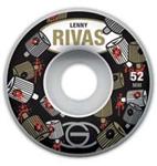 GOLD WILD STYLE RIVAS SIGNATURE WHEELS IN 52MM