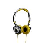 SKULLCANDY LOWRIDER HEADPHONES IN CHROME AND YELLOW