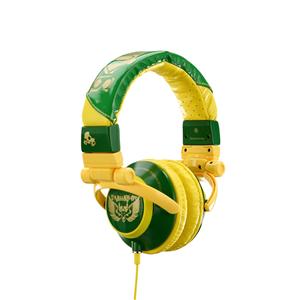 SKULLCANDY TI HEADPHONES IN PATENT GREEN AND YELLOW