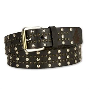 VOLCOM OH E LEATHER BELT IN WHITE