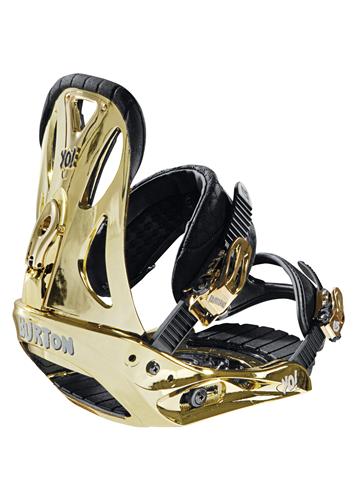 BURTON CUSTOM YO LTD COALITION SNOWBOARD BINDINGS IN 24K GOLD