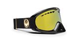 DRAGON DX SNOW GOGGLES WITH JET FRAMES AND A GOLD IONIZED LENS PLUS A FREE AMBER LENS