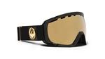 DRAGON ROGUE SNOW GOGGLES WITH JET FRAMES AND A GOLD IONIZED LENS