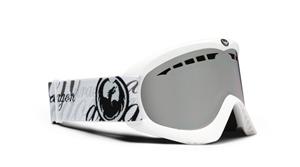 DRAGON DXS SNOW GOGGLES WITH POWDER FRAMES AND AN IONIZED LENS PLUS A FREE AMBER LENS