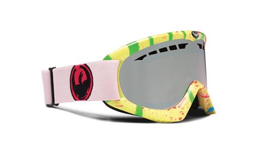DRAGON DXS SNOW GOGGLES WITH PAINT WARS-MAGENTA FRAMES AND AN IONIZED LENS PLUS A FREE AMBER LENS