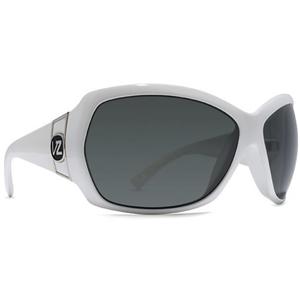VONZIPPER RIVIERA SUNGLASSES WITH WHITE FRAMES AND A GREY GRADIENT LENS