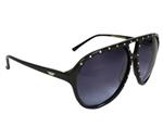 BRIGADA PASTORE SUNGLASSES WITH BLACK AND GOLD SCREWS FRAMES AND A GREY LENS