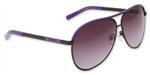 BRIGADA NINO GAGGI SUNGLASSES WITH BLACK AND PURPLE FRAMES AND A PURPLE LENS