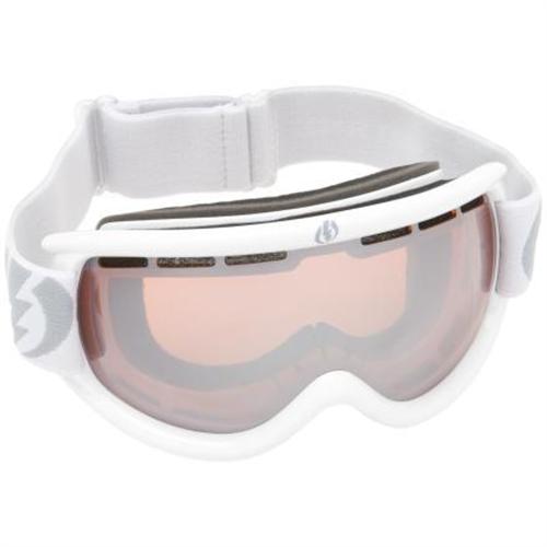 ELECTRIC EG.5S SNOW GOGGLES WITH GLOSS WHITE FRAMES AND A SILVER CHROME LENS