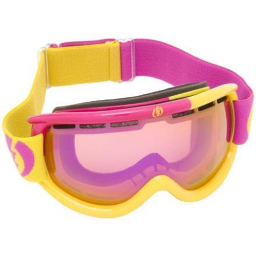 ELECTRIC EG.5S SNOW GOGGLES WITH MOD YELLOW FRAMES AND A PINK CHROME LENS