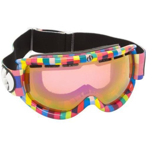 ELECTRIC EG.5S SNOW GOGGLES WITH SWATCH PATTERN FRAMES AND A PINK CHROME LENS