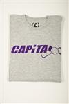 CAPITA OG T-SHIRT IN HEATHER GREY AND PURPLE